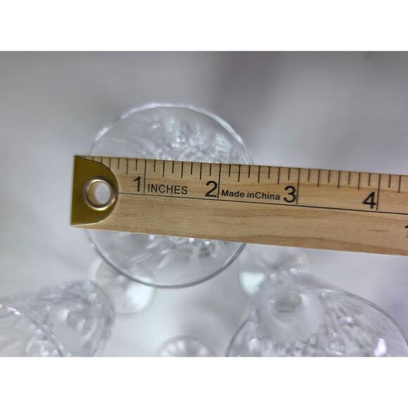 WATERFORD CRYSTAL White Wine 5.5" Glasses Set of 6 with Box - Picture 6 of 9